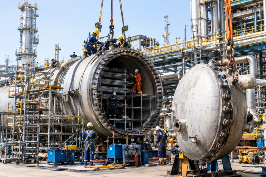 Industrial Reactor Maintenance Crew
