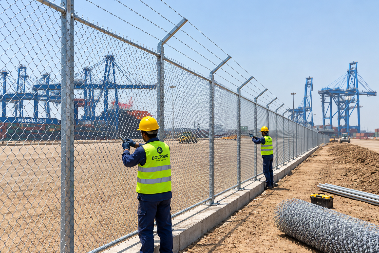 Port Fence Installation at Mundra