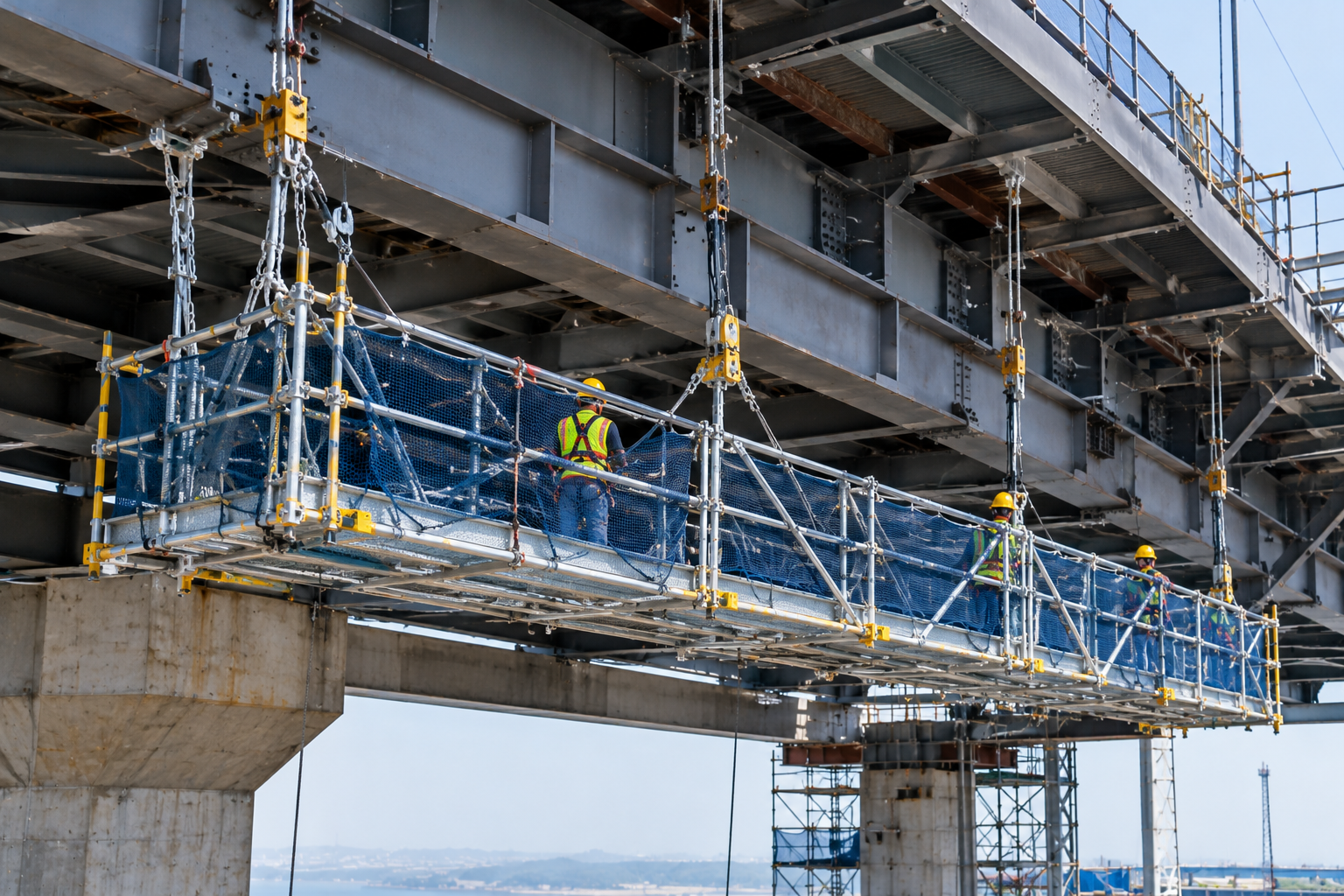 Suspended Platform Beneath Steel Structure